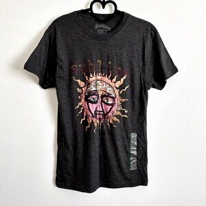 Sublime Charcoal Gray Sun Band Graphic Tee Size M